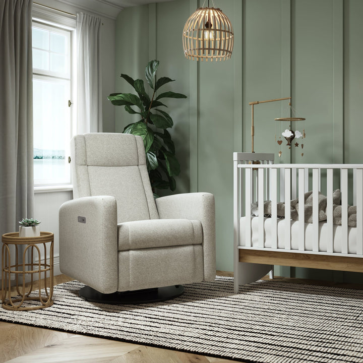 Jaymar BB - Nelly 521/525 Upholstered Swivel Glider &amp; Recliner with Footrest - Breather Driftwood Jaymar BB - Nursery Glider - 525-273-0773-056 Tiny Toes in Dreamland