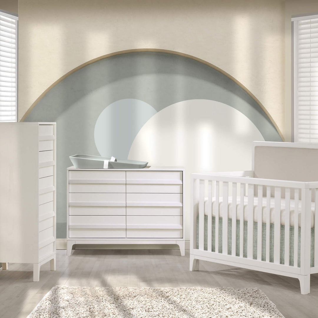 Kyoto Double Dresser 46" - White - Small Spaces - Natart Juvenile Natart Juvenile - Baby and Kids Dressers - 12536.70 Tiny Toes in Dreamland