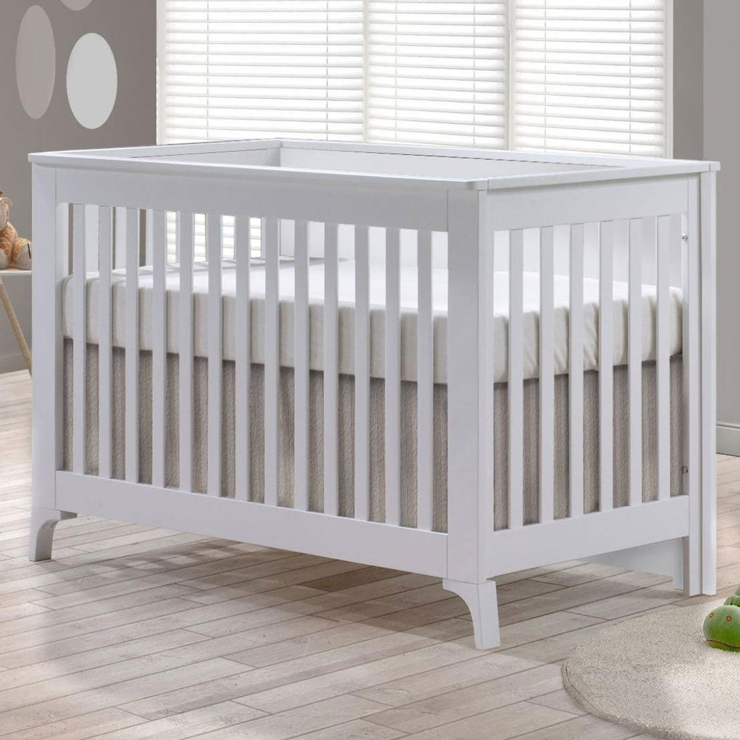 Metro Convertible Crib and 3 Drawer Dresser XL (sold as a set only) - All White Tulip - Nursery Furniture Sets - TU2506 - TU2534 - 21 - SET Tiny Toes in Dreamland