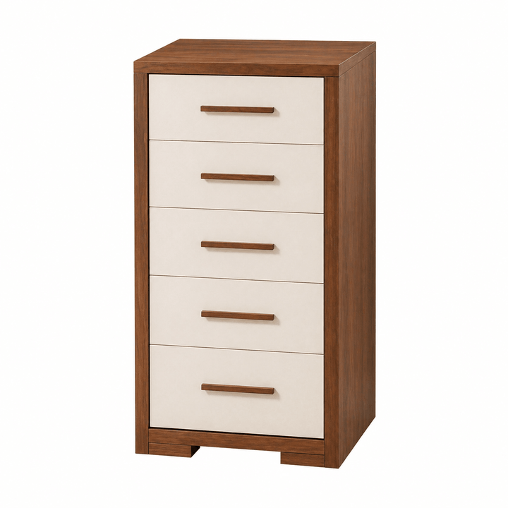 Natart - Aria - Classic Crib and dresser - Walnut and Linen SET Natart Juvenile - Nursery Furniture Sets - 18003.77-18036.77-18037.77-SET Tiny Toes in Dreamland