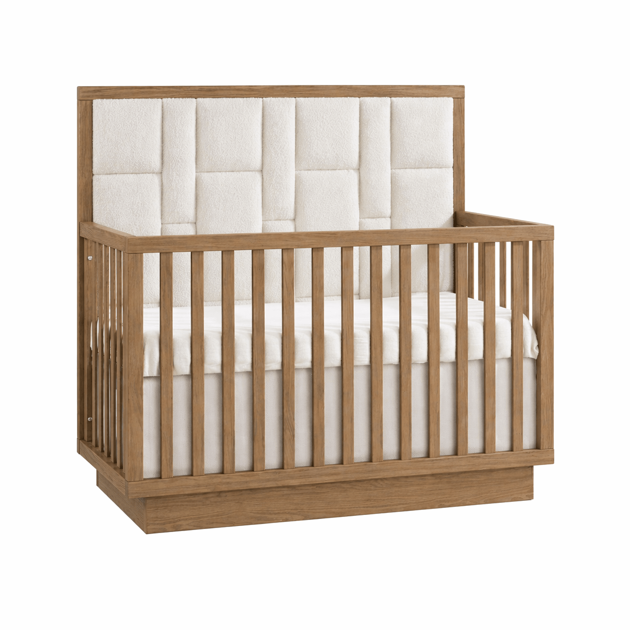 Natart - Como - 4 - in - 1 Convertible Crib with beige panel and dresser SETs Natart Juvenile - Nursery Furniture Sets - 14005P.10-14036.10-SET Tiny Toes in Dreamland