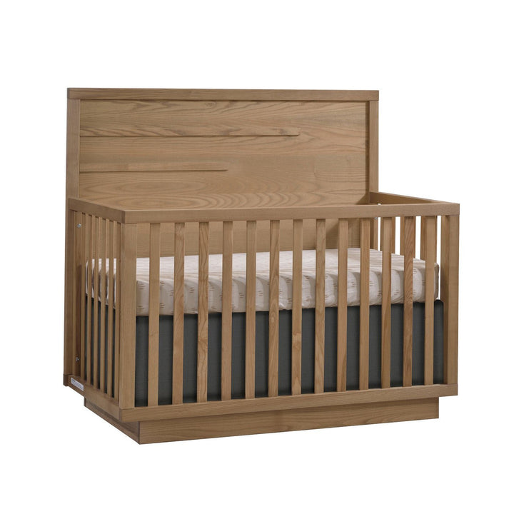 Natart - Como - 4 - in - 1 Convertible Crib with horizontal molding - Wheat Natart Juvenile - Convertible Crib - 14004.10 Tiny Toes in Dreamland