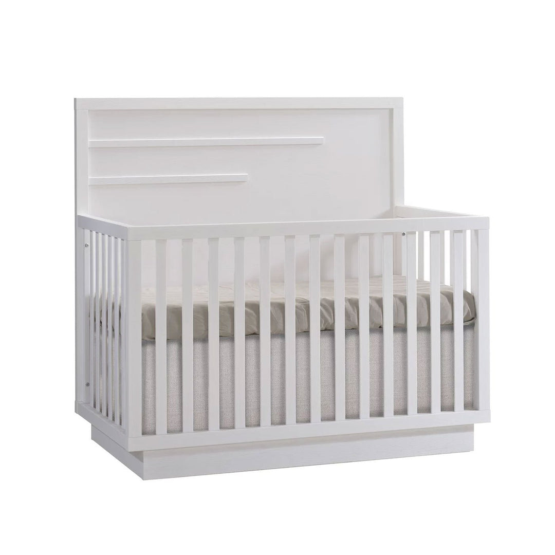 Natart - Como - 4 - in - 1 Convertible Crib with horizontal molding - White Natart Juvenile - Convertible Crib - 14004.70 Tiny Toes in Dreamland