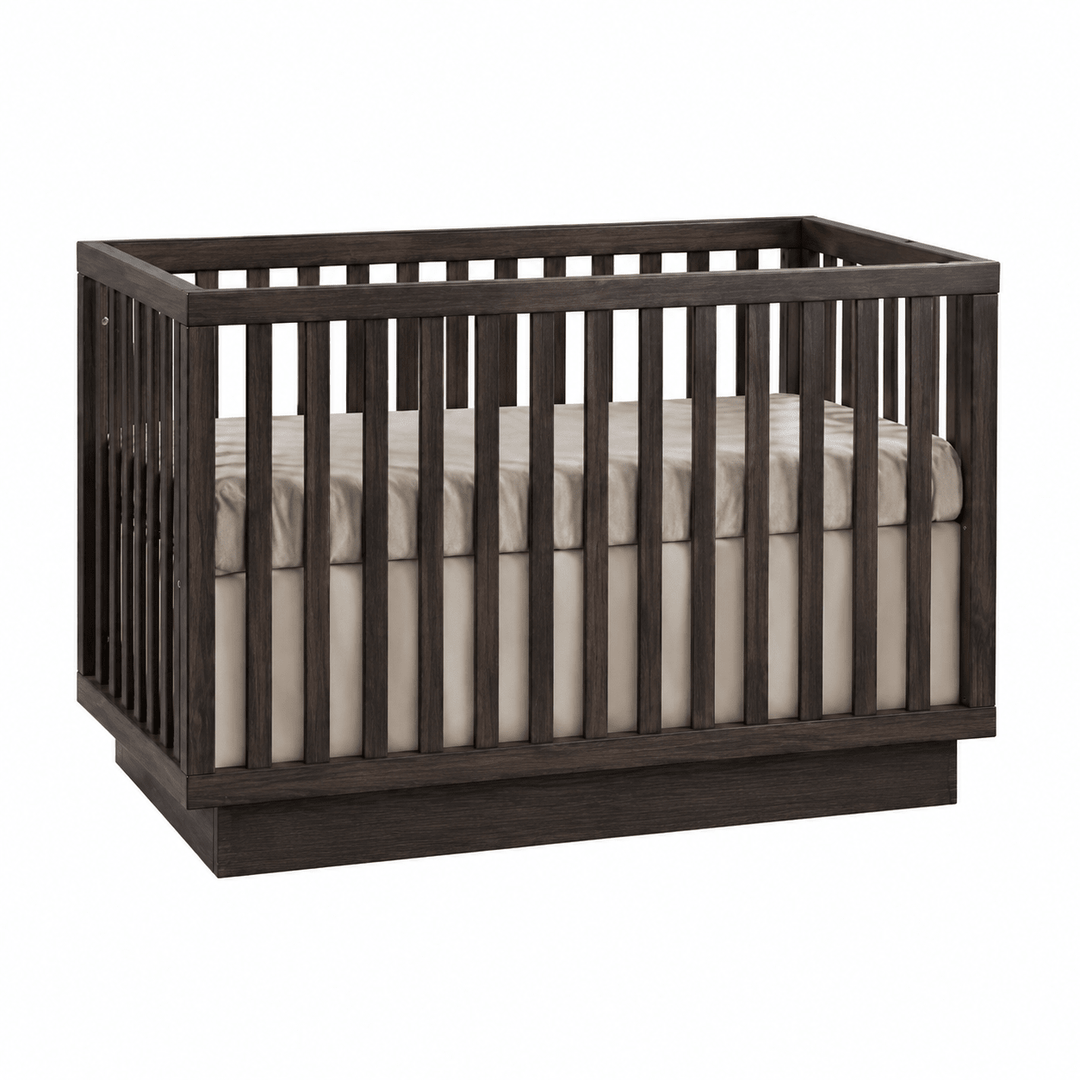 Natart - Como Island / Classic Crib - 3 in 1 Natart Juvenile - Classic Crib - 14002.38-COMO-WALNUT Tiny Toes in Dreamland