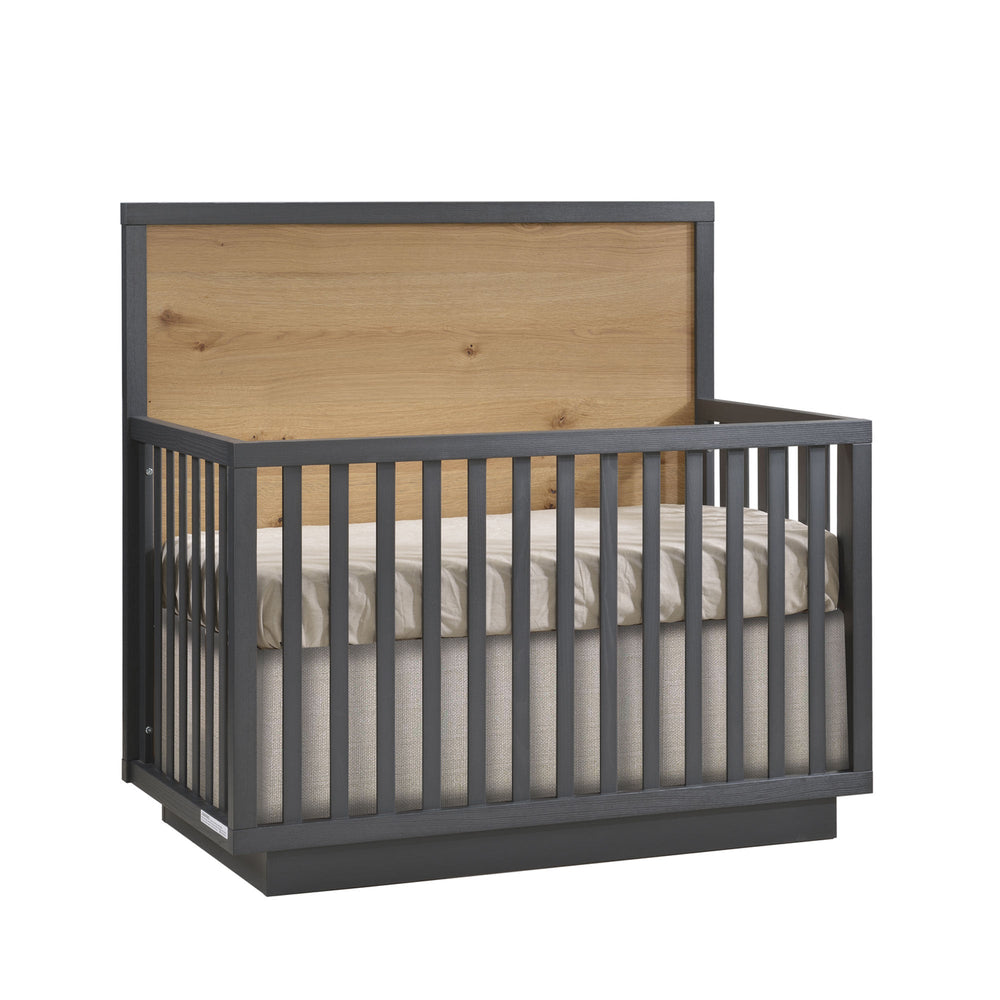 Natart - Como Naturale – 4 - in - 1 Convertible Crib - Graphite / Rustic Oak Natart Juvenile - Convertible Crib - 14003.59 Tiny Toes in Dreamland