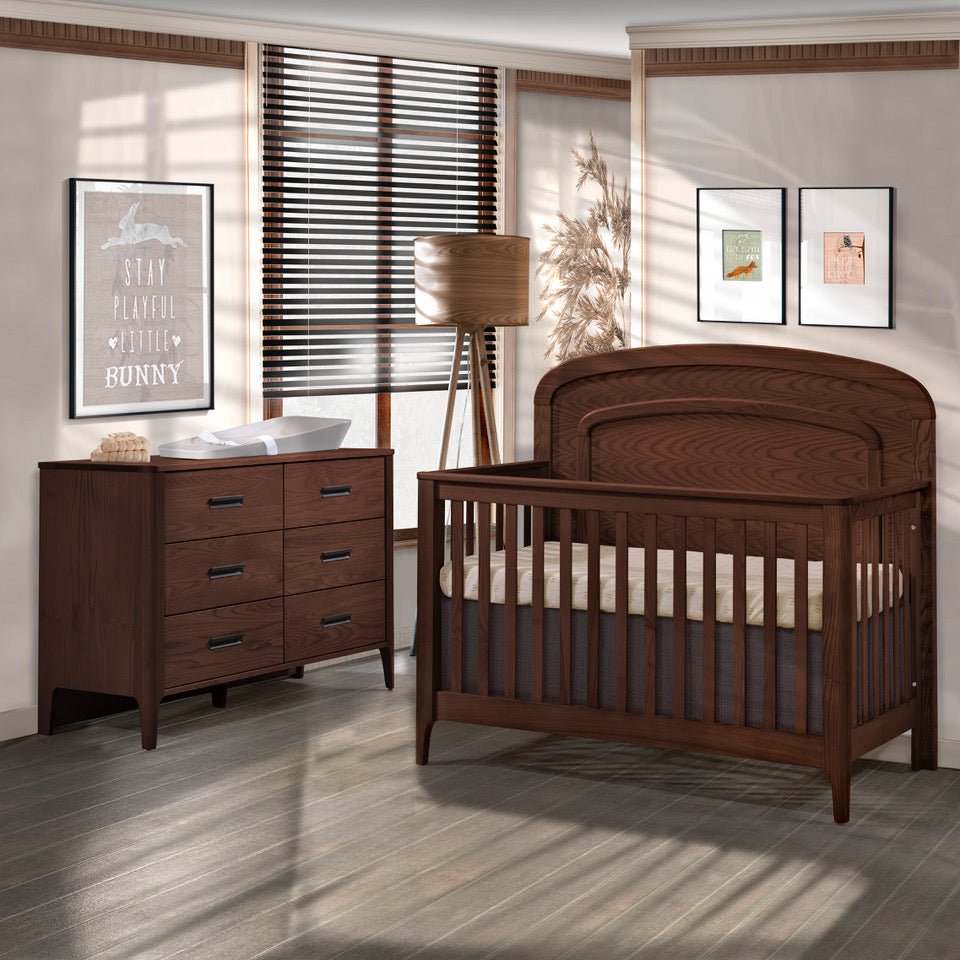 Natart Juvenile - Palo King Dresser 65’’ - Walnut Natart Juvenile - Baby and Kids Dressers - 13046.38 Tiny Toes in Dreamland