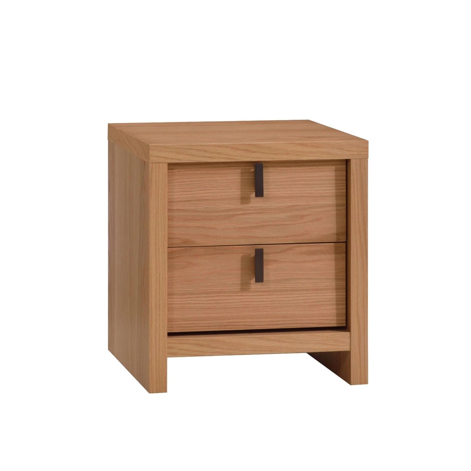 Natart - Linea - Oak and Black - Night stand Natart Juvenile - Baby & Kids Nightstand - 19070.63 Tiny Toes in Dreamland
