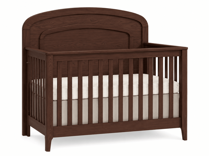 Natart - Palo “5 - in - 1” Convertible Crib with arched molding Natart Juvenile - Convertible Crib - 13003.38 Tiny Toes in Dreamland