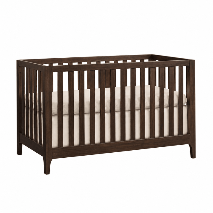 Natart - Palo Island Crib - Walnut Natart Juvenile - Classic Crib - 13001.38 Tiny Toes in Dreamland