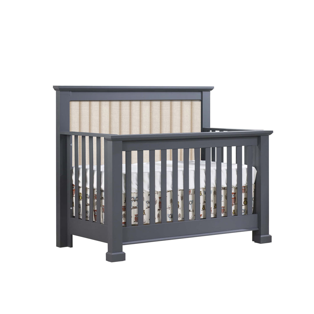 Natart - Taylor Graphite “5 - in - 1” Convertible Crib Natart Juvenile - Convertible Crib - 65005P97 - 50 Tiny Toes in Dreamland