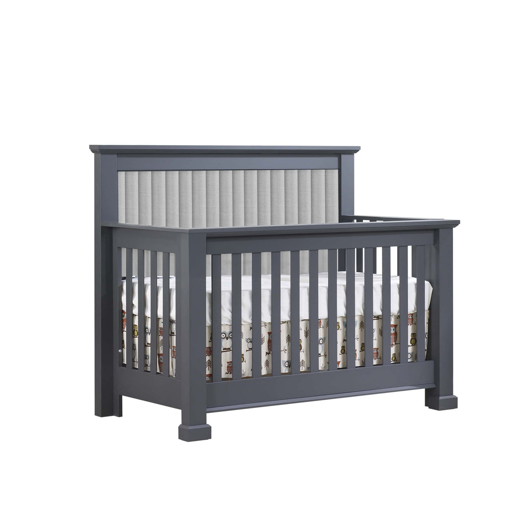 Natart - Taylor Graphite “5 - in - 1” Convertible Crib Natart Juvenile - Convertible Crib - 65005P98 - 50 Tiny Toes in Dreamland