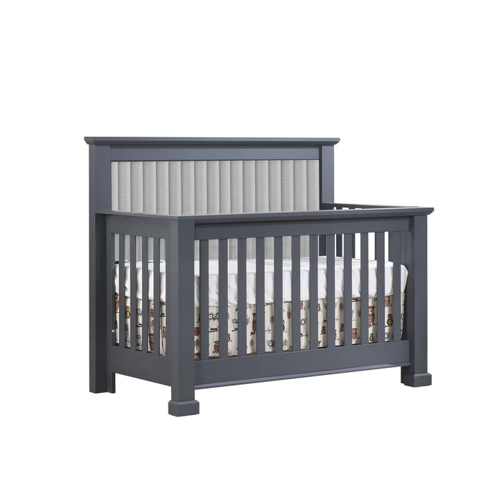 Natart - Taylor Graphite “5 - in - 1” Convertible Crib Natart Juvenile - Convertible Crib - 65005P98 - 50 Tiny Toes in Dreamland