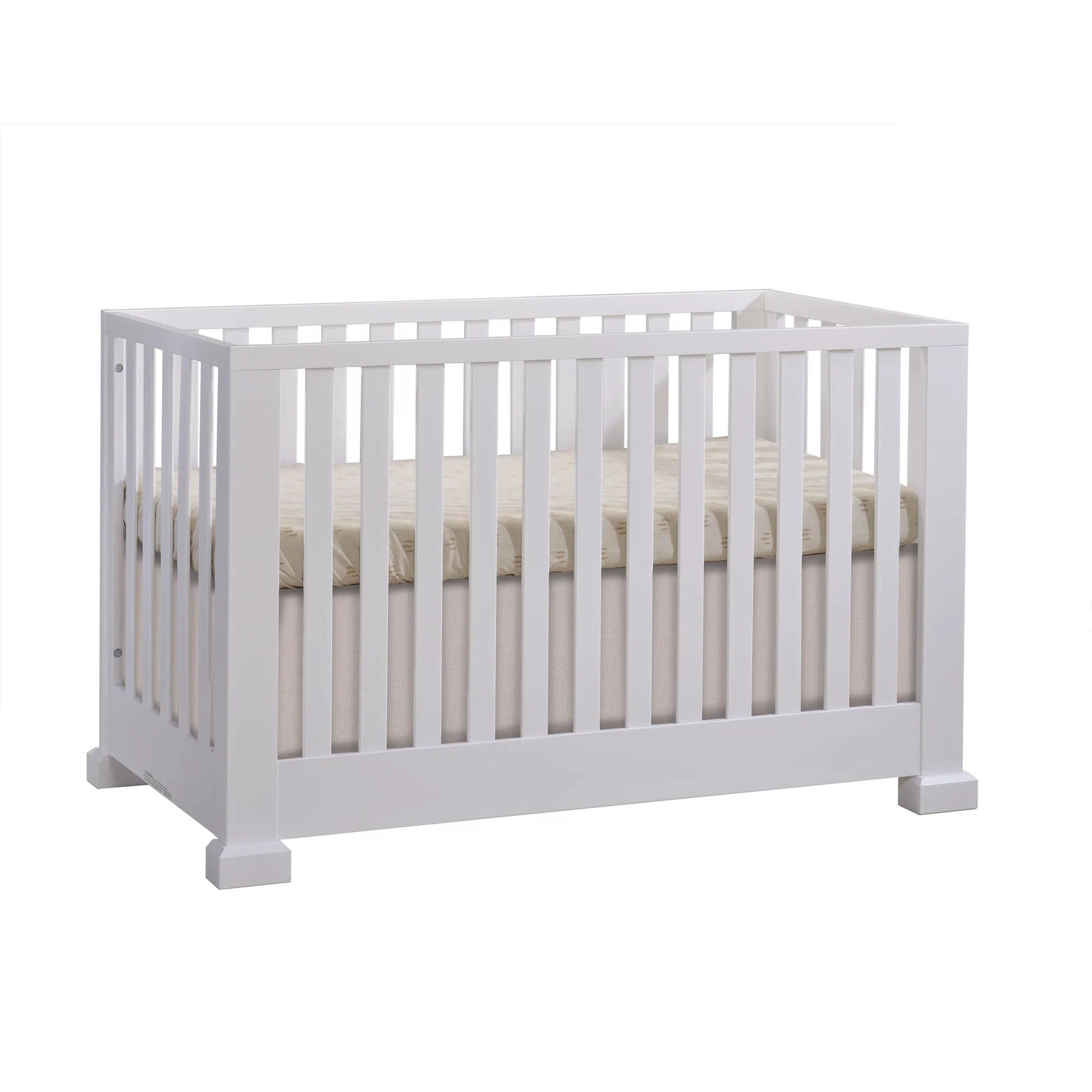 Natart - Taylor Island Crib - White Natart Juvenile - Classic Crib - 65001.70 Tiny Toes in Dreamland