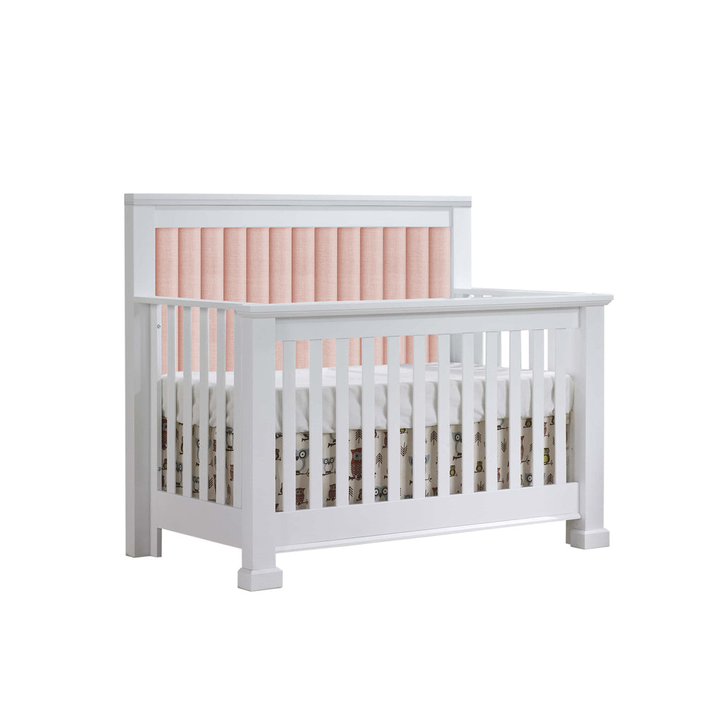 Natart - Taylor White “5 - in - 1” Convertible Crib Natart Juvenile - Convertible Crib - 65005P94 - 70 Tiny Toes in Dreamland