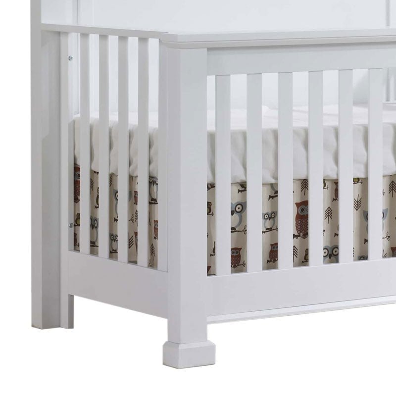 Natart - Taylor White “5 - in - 1” Convertible Crib Natart Juvenile - Convertible Crib - 65005P97 - 70 Tiny Toes in Dreamland