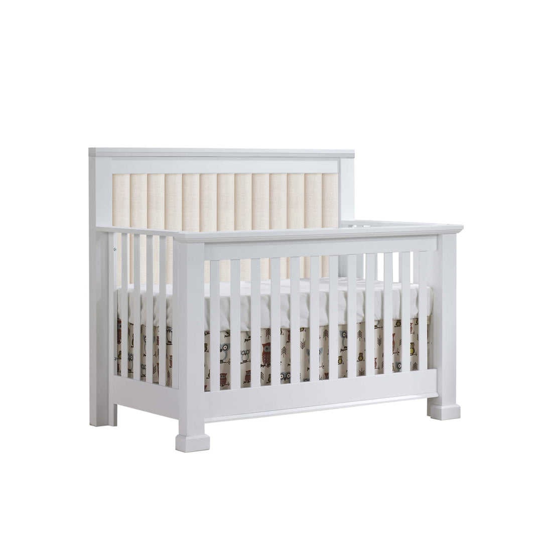 Natart - Taylor White “5 - in - 1” Convertible Crib Natart Juvenile - Convertible Crib - 65005P97 - 70 Tiny Toes in Dreamland