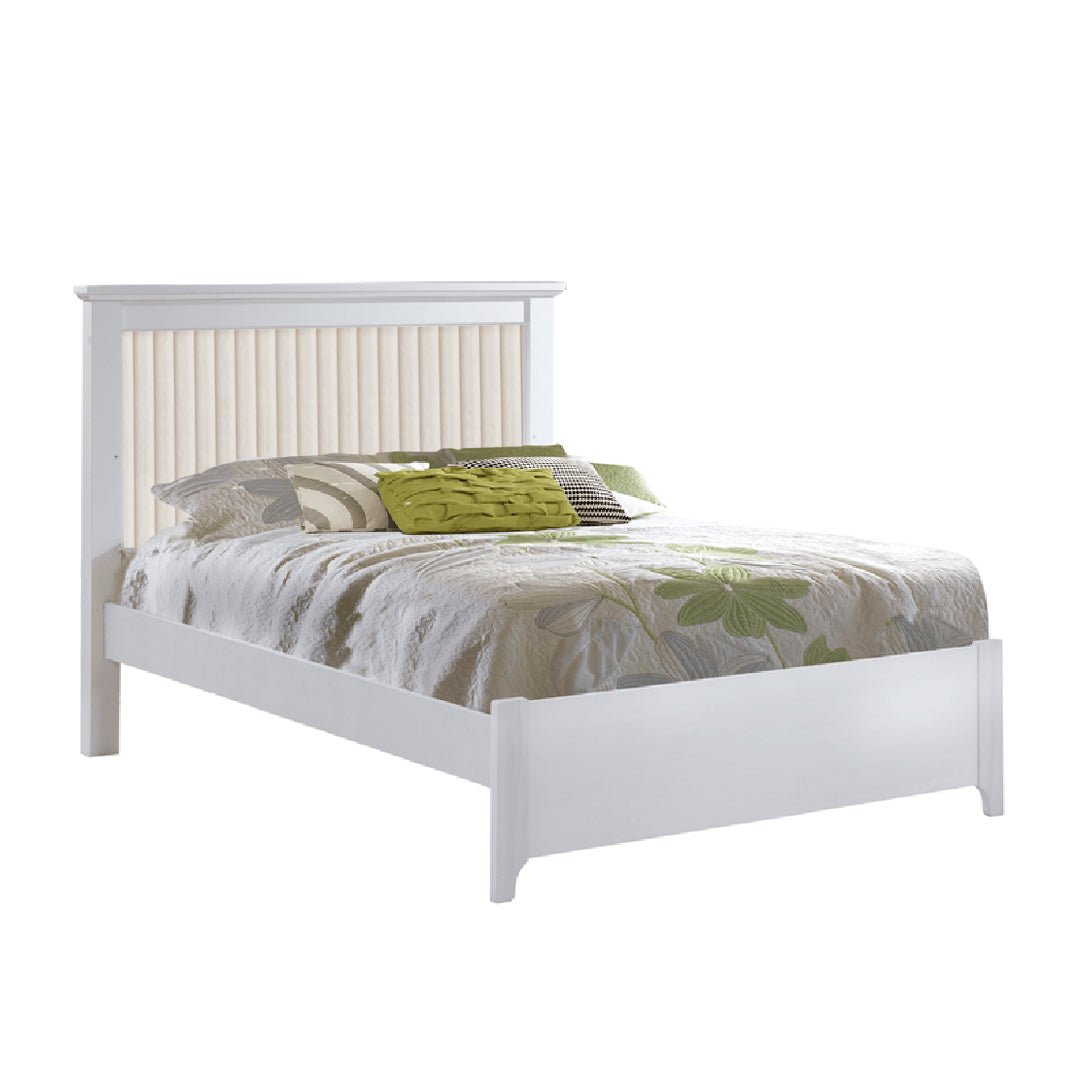 Natart - Taylor White Double bed 54" (low profile footboard) - with or without panel Natart Juvenile - Double Bed - 65099P97 - 70 Tiny Toes in Dreamland