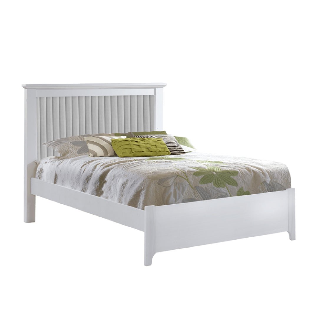 Natart - Taylor White Double bed 54" (low profile footboard) - with or without panel Natart Juvenile - Double Bed - 65099P98 - 70 Tiny Toes in Dreamland