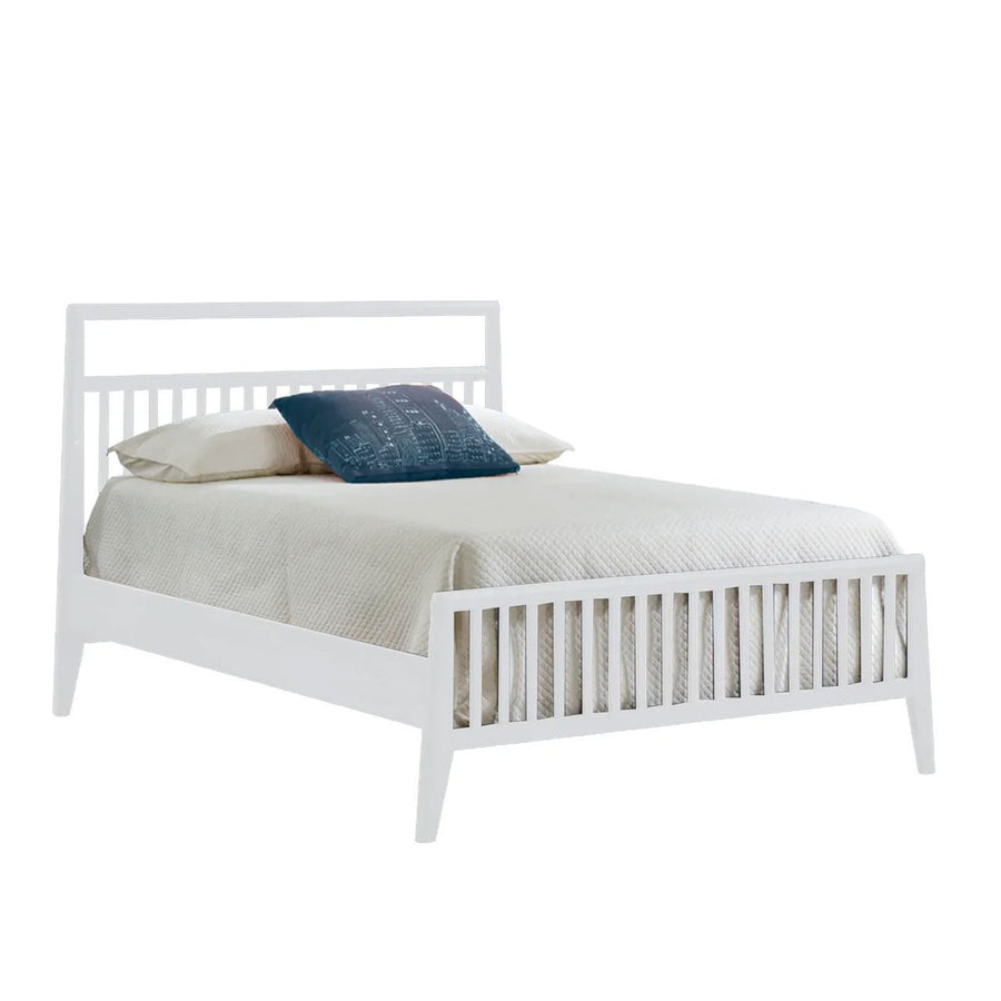 Nest Juvenile - Flexx Double Bed 54" with Low profile footboard & rails - White Nest Juvenile - Double Bed - 95097 - 70 Tiny Toes in Dreamland