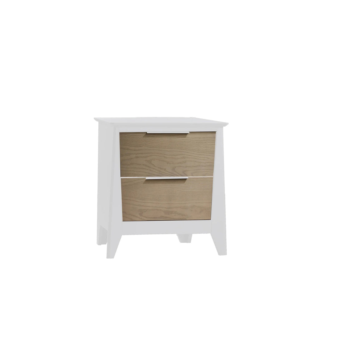 Nest Juvenile - Flexx Premium Nightstand - White / Natural Wheat Nest Juvenile - Baby & Kids Nightstand - 95070 - 02 Tiny Toes in Dreamland