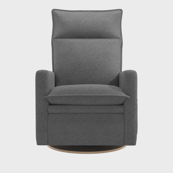 Jaymar BB - ARYA Upholstered Swivel Glider &amp; Recliner with Footrest - Nexus Charcoal