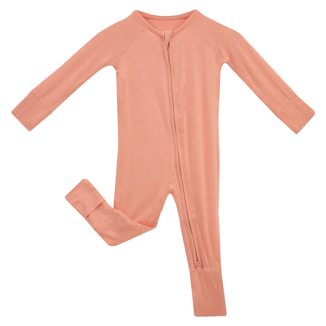 Roseate Bamboo Convertible Zippered Romper Lulush The Label Kids Clothing - Baby & Toddler Sleepwear - CZS-PNK-0 Tiny Toes in Dreamland
