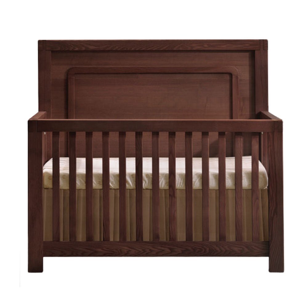 Toscano - 5 - in - 1 Convertible Crib - Walnut Natart Juvenile - Convertible Crib - 11003.38 Tiny Toes in Dreamland