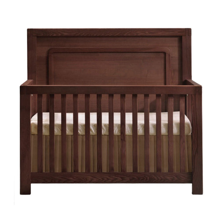 Toscano - 5 - in - 1 Convertible Crib - Walnut Natart Juvenile - Convertible Crib - 11003.38 Tiny Toes in Dreamland