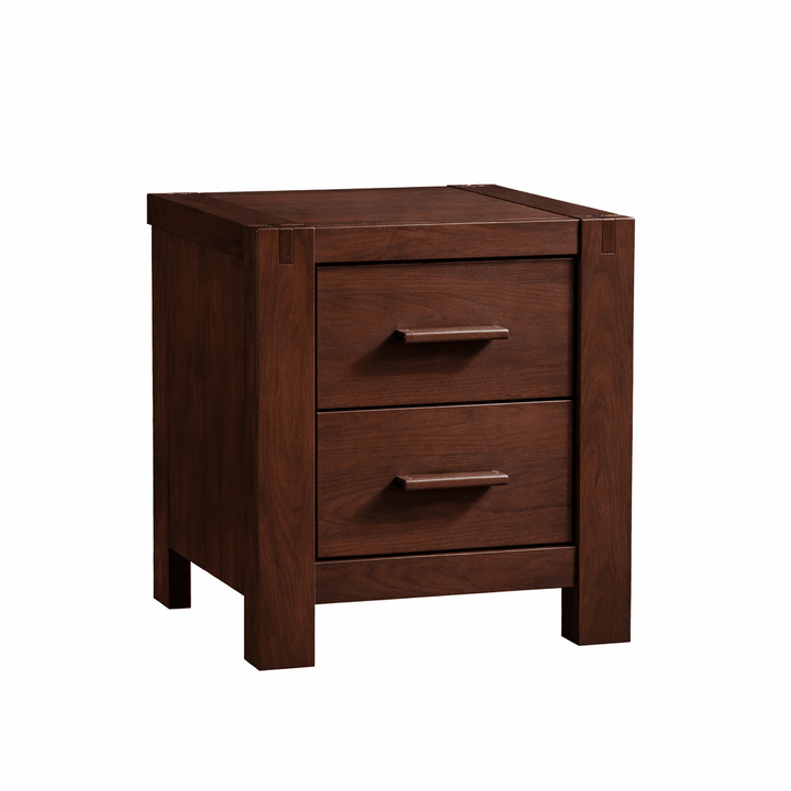 Toscano Nightstand (Brown Leather custom made handles) - Walnut Natart Juvenile - Baby and Kids Dressers - 11070.38 Tiny Toes in Dreamland