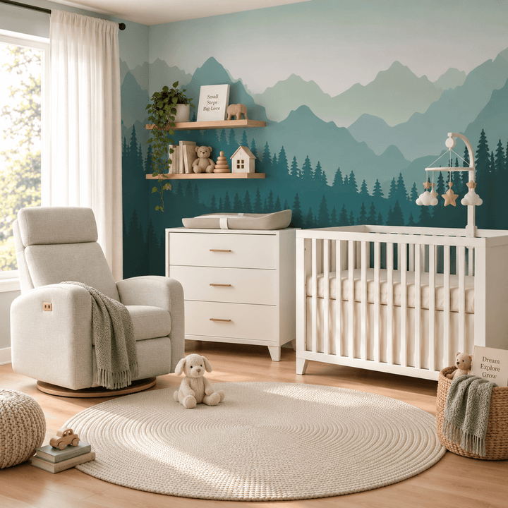 Tulip - Aiko Crib and 3 Drawer dresser - White (sold as set) Tulip - Nursery Furniture Sets - TU7001-TU7033-SET Tiny Toes in Dreamland