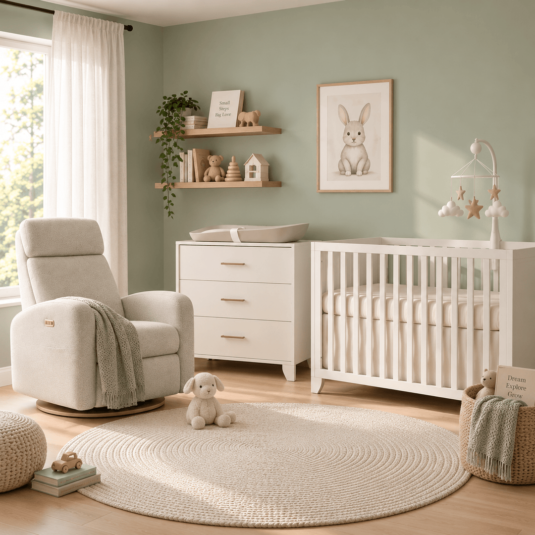Tulip - Aiko Crib and 3 Drawer dresser - White (sold as set) Tulip - Nursery Furniture Sets - TU7001-TU7033-SET Tiny Toes in Dreamland
