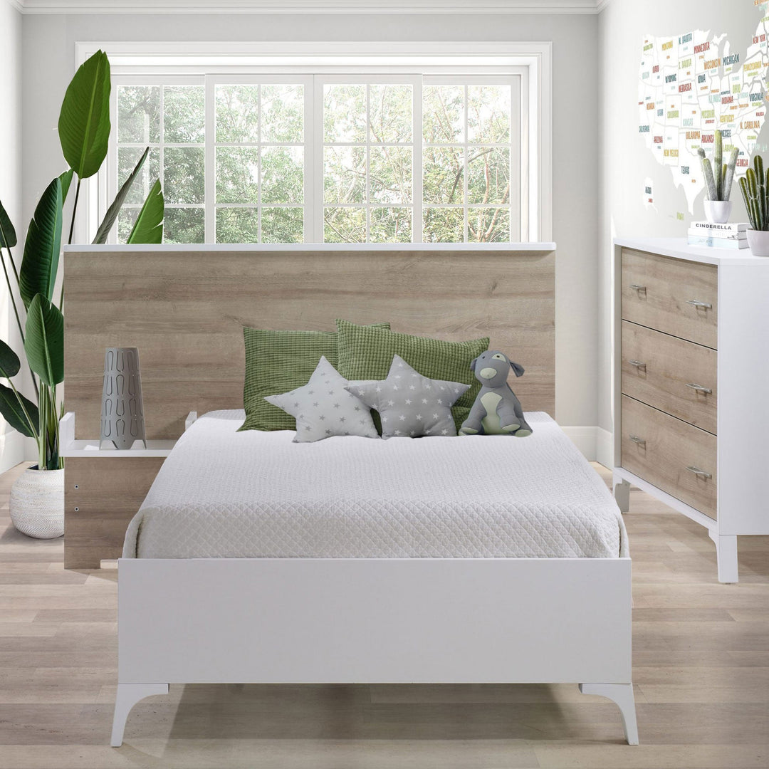 Tulip - Urban/Metro - Twin Bed Conversion Rails and Low profile footboard 54" (sold as a set only) Tulip - Convertible Crib Kits - TU00DBR - TU99DB - LB - SET - 70 Tiny Toes in Dreamland