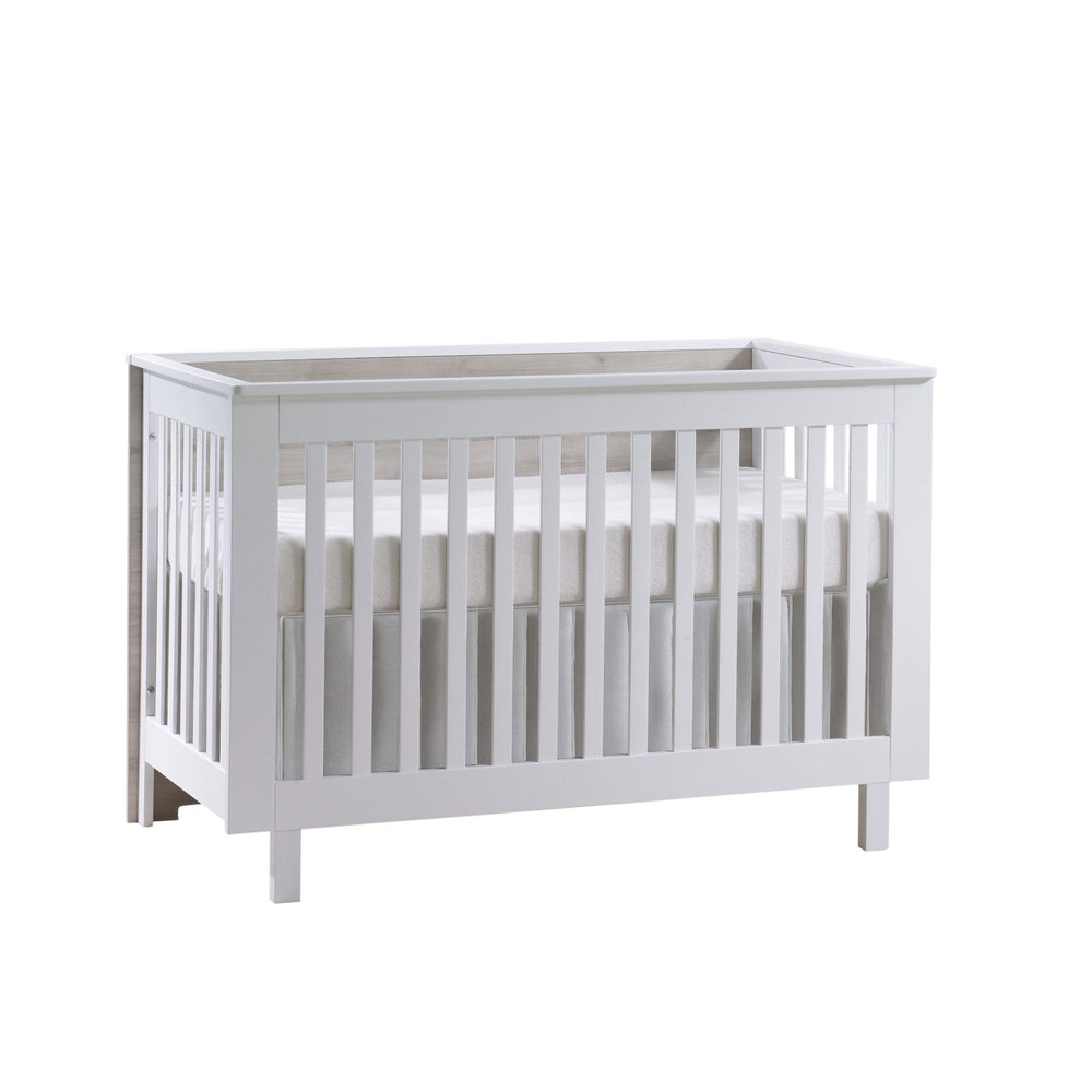 Urban Convertible Crib and 3 Drawer Dresser XL (sold as a set only) - White/Sand Tulip - Nursery Furniture Sets - TU1506 - TU1534 - 20 - SET Tiny Toes in Dreamland