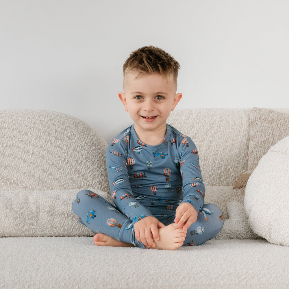 Vintage Voyager Two - Piece Pajama Set Lulush The Label Kids Clothing - Baby & Toddler Sleepwear - sku-50051767861545 Tiny Toes in Dreamland