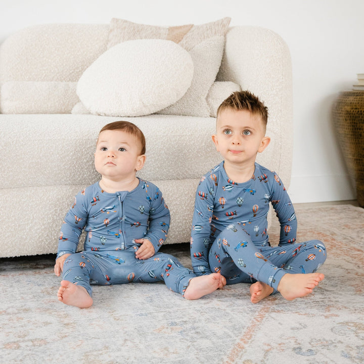 Vintage Voyager Two - Piece Pajama Set Lulush The Label Kids Clothing - Baby & Toddler Sleepwear - sku-50051767861545 Tiny Toes in Dreamland