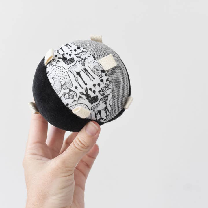 Wee Gallery - Taggy Ball with Rattle - Nordic Wee Gallery - Baby Toys - wg2034 Tiny Toes in Dreamland