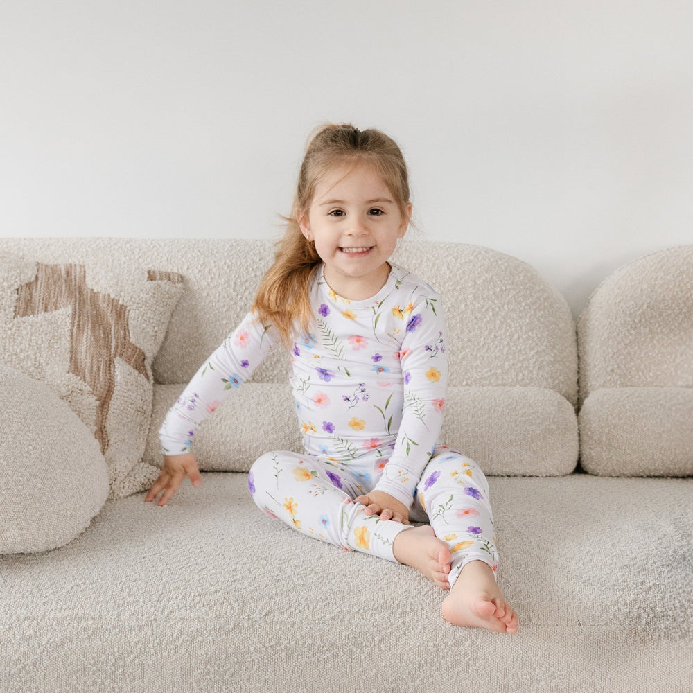 Wildflower Two - Piece Pajama Set Lulush The Label Kids Clothing - Baby & Toddler Sleepwear - sku-50051861807401 Tiny Toes in Dreamland